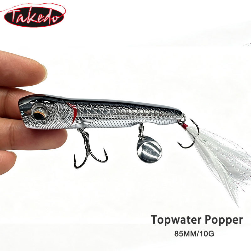 TAKEDO 10G Top Water Popper Fi - Fishing Hook Treble 评论和价格