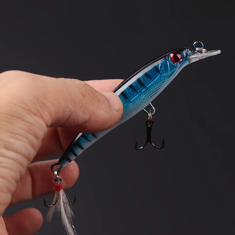5pcs/box Laser 3D Eyes Bionic  - Fishing Hook Treble 评论和价格