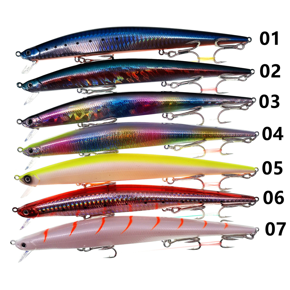 MUKUN 175mm 30g Long Cast Minn - Fishing Hook Treble 评论和价格
